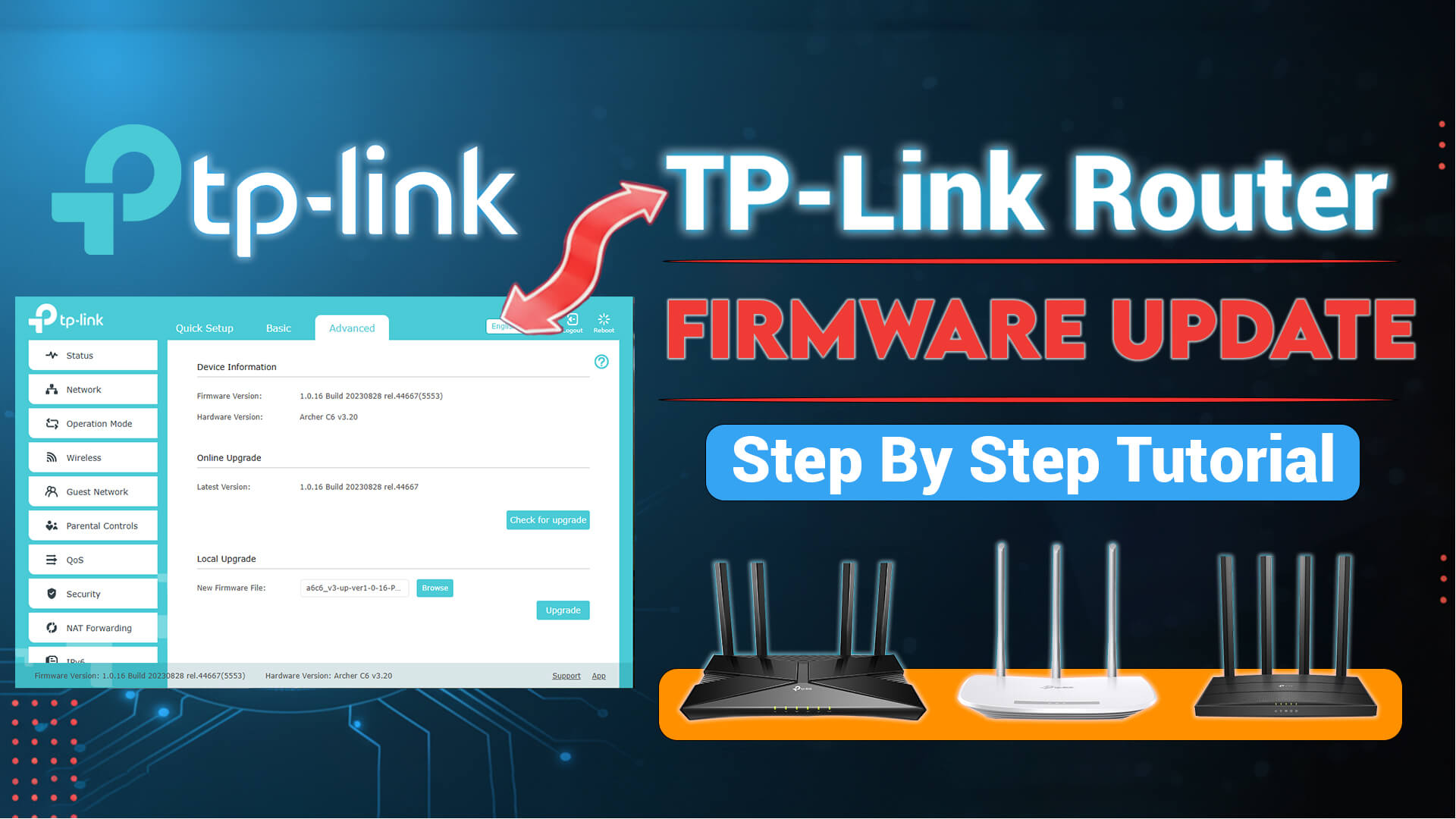 How to update tp link wifi router firmware